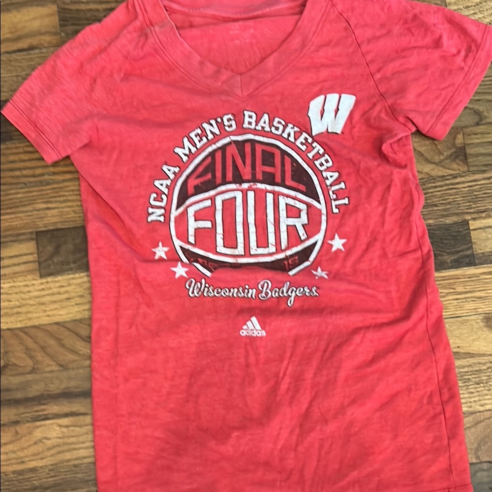 Adidas Scarlet NCAA Basketball Tee